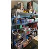 Image 1 : ULINE 4 TIER SHELVING UNIT WITH ASSORTED GAMES, PUZZLES, KIDS TOYS