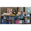 Image 2 : ULINE 4 TIER SHELVING UNIT WITH ASSORTED GAMES, PUZZLES, KIDS TOYS