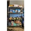 Image 1 : ULINE 4 TIER SHELVING UNIT WITH ASSORTED STATIONERY ITEMS, CRAYOLA SETS, COLOURING BOOKS & MORE