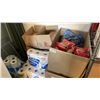 Image 8 : ULINE 6 TIER SHELVING UNIT WITH ASSORTED ITEMS- CANNED GOODS, CONDIMENTS, SPICES, TEA, CANDY, TOYS &
