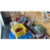 Image 2 : LARGE GROUP OF ASSORTED ITEMS- ICE MELT, BIRD FOOD, FIREWOOD, NECK PILLOWS, TOOL BELT, FIRE STARTER