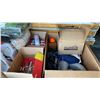 Image 7 : LARGE GROUP OF ASSORTED ITEMS- ICE MELT, BIRD FOOD, FIREWOOD, NECK PILLOWS, TOOL BELT, FIRE STARTER