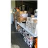Image 1 : LARGE GROUP OF PAPER SHOPPING BAGS, PRINTER, LED LIGHT, GARBAGE BAGS, FOLDING TABLE, WATER