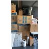Image 4 : LARGE GROUP OF PAPER SHOPPING BAGS, PRINTER, LED LIGHT, GARBAGE BAGS, FOLDING TABLE, WATER