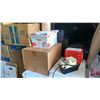 Image 6 : LARGE GROUP OF PAPER SHOPPING BAGS, PRINTER, LED LIGHT, GARBAGE BAGS, FOLDING TABLE, WATER