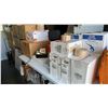 Image 9 : LARGE GROUP OF PAPER SHOPPING BAGS, PRINTER, LED LIGHT, GARBAGE BAGS, FOLDING TABLE, WATER
