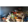 Image 5 : ULINE GREY 4 DOOR ADJUSTABLE HEIGHT WORK CABINET WITH ASSORTED CONTENTS- COFFEE PODS, GLOVES, PAPER