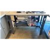 Image 1 : ULINE GREY 2 TIER ADJUSTABLE HEIGHT WORK TABLE APPROX 48"L X 30"D *CONTENTS NOT INCLUDED*