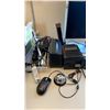 Image 6 : GROUP OF ASSORTED OFFICE ITEMS- WATER ACTIVATED TAPE DISPENSER, COMPUTER MONITOR, BACK-UPS600,