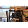 Image 2 : 2 ADJUSTABLE HEIGHT MOBILE DESKS, OFFICE CHAIRS, LARGE MOBILE WHITEBOARD, MICROWAVE, KEURIG, LASKO