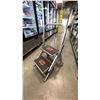 Image 2 : ULINE METAL 2 TIER CART, LITTLE GIANT STEP LADDER, ULINE MOBILE GARBAGE CAN, 2 PYLONS & SMALL