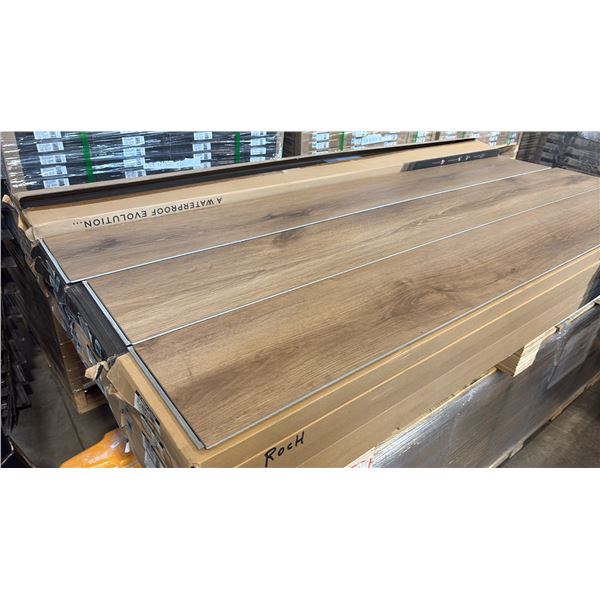 906.88 SQFT AQUAFIX COLLECTION GRAND CRU EVOLVED 8MM COLOR: ROCHEBELLE STONE PLASTIC COMPOSITE