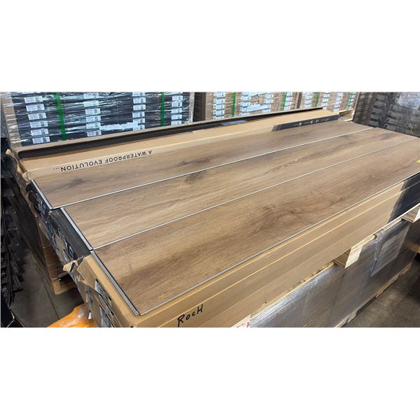 906.88 SQFT AQUAFIX COLLECTION GRAND CRU EVOLVED 8MM COLOR: ROCHEBELLE STONE PLASTIC COMPOSITE