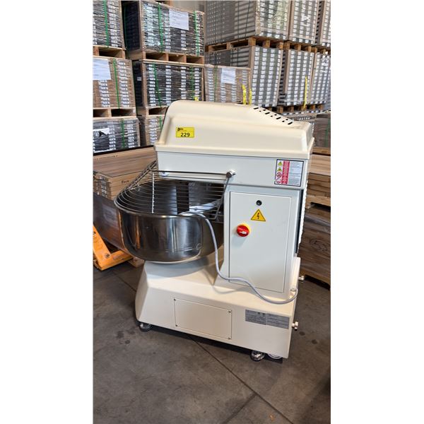 LOGIUDICE FORNI IRIS-080-D ITALIAN-MADE 80KG CAPACITY INDUSTRIAL SPIRAL DOUGH MIXER WITH A FIXED