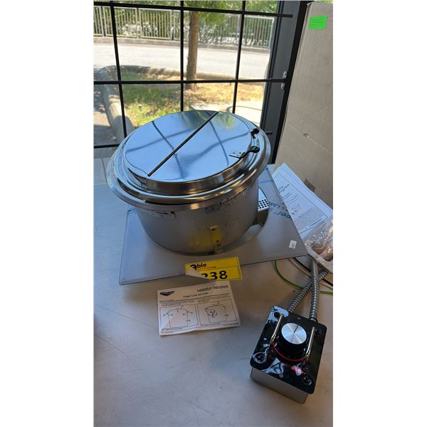 HATCO HWB-11QTD BUILT-IN 11-QUART ROUND DROP-IN SOUP WARMER