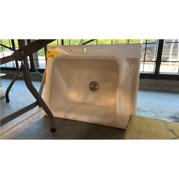ACRI CAST WHITE UTILITY OR MOP SINK 22" X 27"