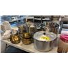 Image 2 : COMMERCIAL KITCHEN ITEMS INCL STACKED WHITE CERAMIC DISHES, KITCHEN ORGANIZERS AND MORE