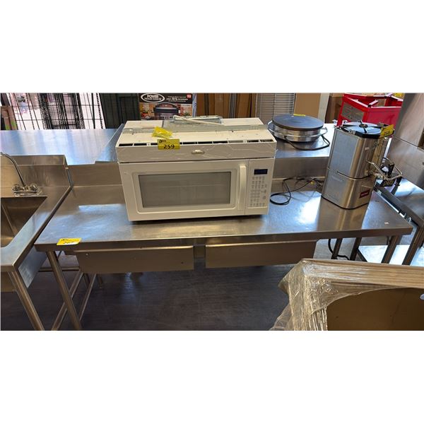 2-DRAWER STAINLESS STEEL COMMERCIAL-GRADE TABLE D24" X W76" X H41"