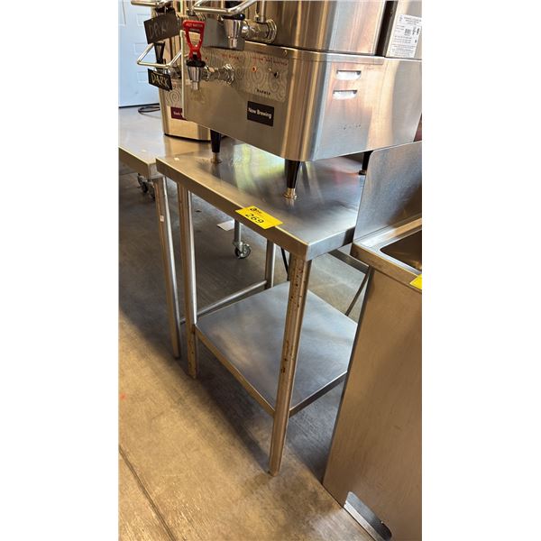STAINLESS STEEL HEAVY-DUTY COMMERCIAL-GRADE WORK TABLE D24" X W24" X H35"
