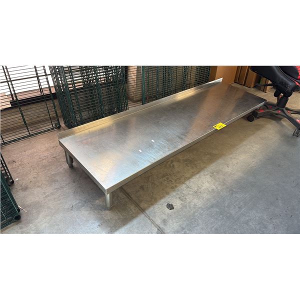 STAINLESS STEEL WORK TABLE TOP D20" X W71" X H10"