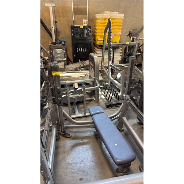 LIFE FITNESS OLYMPIC FLAT BENCH PRESS STATION