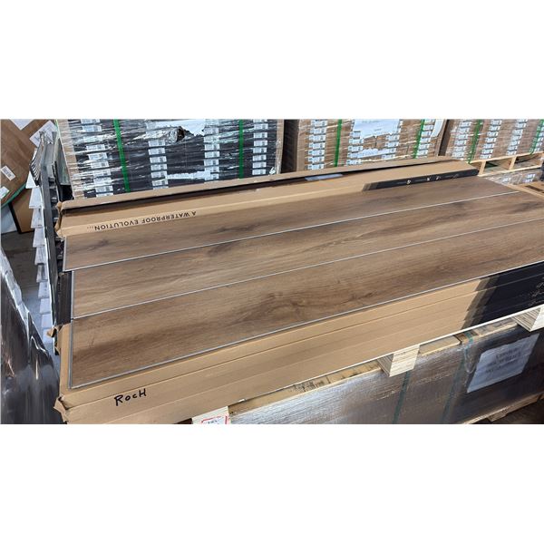 906.88 SQFT AQUAFIX COLLECTION GRAND CRU EVOLVED 8MM COLOR: ROCHEBELLE STONE PLASTIC COMPOSITE