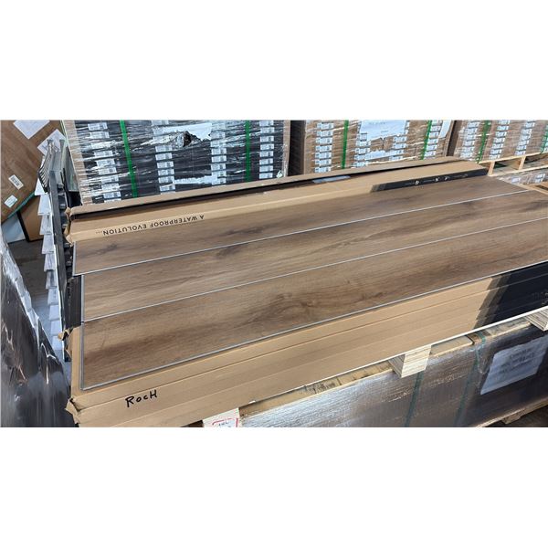 906.88 SQFT AQUAFIX COLLECTION GRAND CRU EVOLVED 8MM COLOR: ROCHEBELLE STONE PLASTIC COMPOSITE
