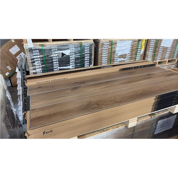 906.88 SQFT AQUAFIX COLLECTION GRAND CRU EVOLVED 8MM COLOR: ROCHEBELLE STONE PLASTIC COMPOSITE