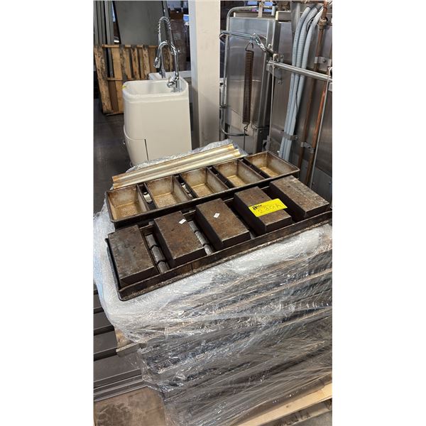 52 COMMERCIAL-GRADE STRAPPED BREAD LOAF PANS, 24 BAGUETTE BAKING TRAYS AND MORE