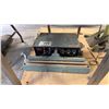 Image 3 : SMALL 36"W SS DUAL BASIN SINK AND 2 VINTAGE SEALERS