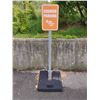 Image 1 : 8 ORANGE "COURIER PARKING SKIP EXPRESS LANE" SIGNS