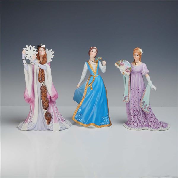Trio of Lenox Fine Porcelain Legendary Princesses Figurines