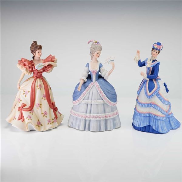 3pc Lenox Figurines First Waltz, Governor's Garden Party, and Grand Tour