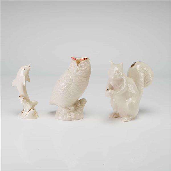 3pc Lenox  Porcelain Animal Figurines Including China Jewels Collection