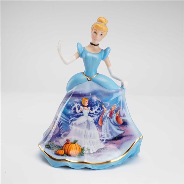 Bradford Editions Disney Forever Cinderella Porcelain Bell-Figurine