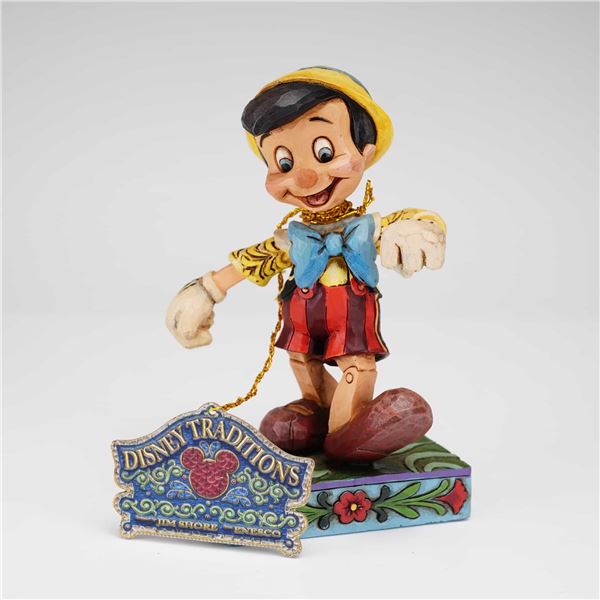Jim Shore Disney Traditions Pinocchio Figurine, Lively Step