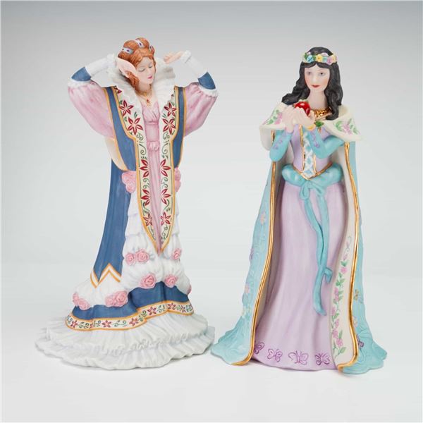 2pc Lenox The Legendary Princesses Figurines, Sleeping Beauty and Snow White