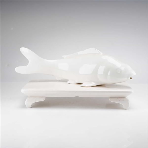 Ardalt Lenwile China White Porcelain Carp Figurine