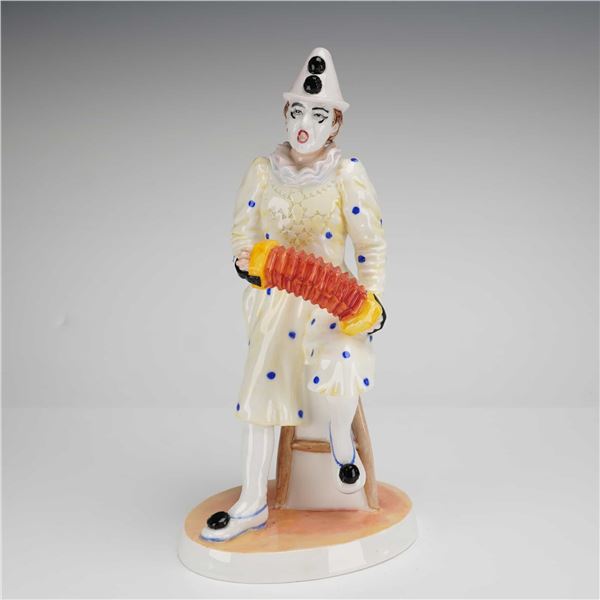 Coalport Cavalcade of Clowns Figurine, White Faced Serenade