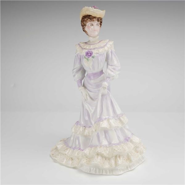 Coalport Golden Age Figurine, Louisa At Ascot