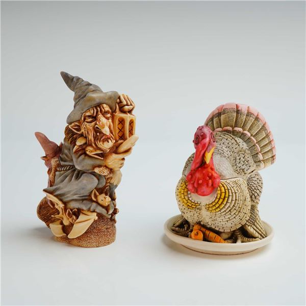 2pc Harmony Kingdom Box Figurines, Witching Time & Gobblefest