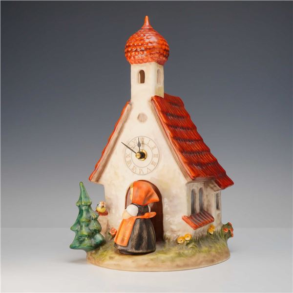 Goebel M.I. Hummel Chapel Time Porcelain Mantel Clock, Late 20th Century