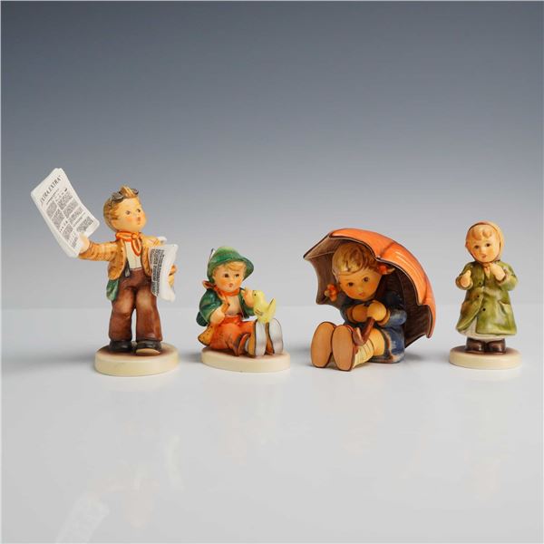 Goebel M.I. Hummel Figurines, Extra Extra, Umbrella Girl, Keeping Time, and Singing Lesson