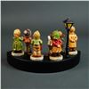 Image 2 : Goebel M.I. Hummel Kinder Choir 8-Piece Figurine Set with Lamppost Display Stand