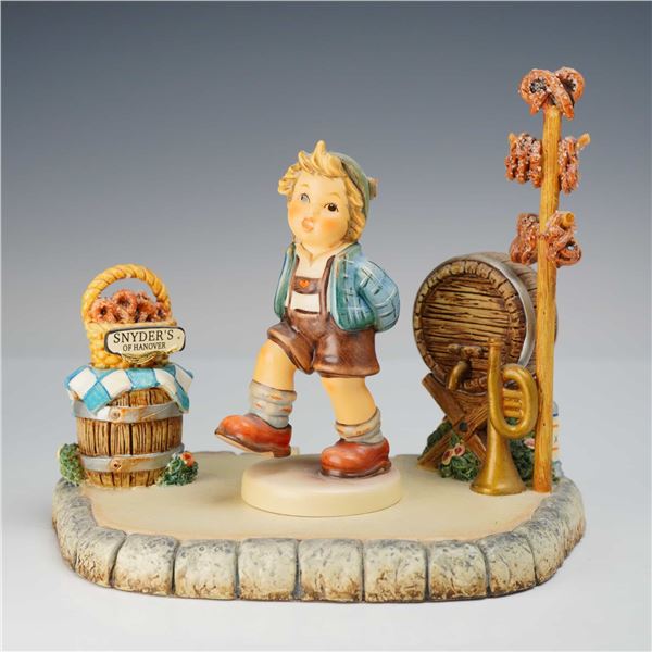Goebel Hummel Marktplatz Display Base and Alpine Dancer Figurine for Snyder's of Hanover