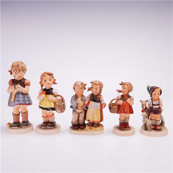 Five Piece Collection Goebel Hummel Porcelain Figurines