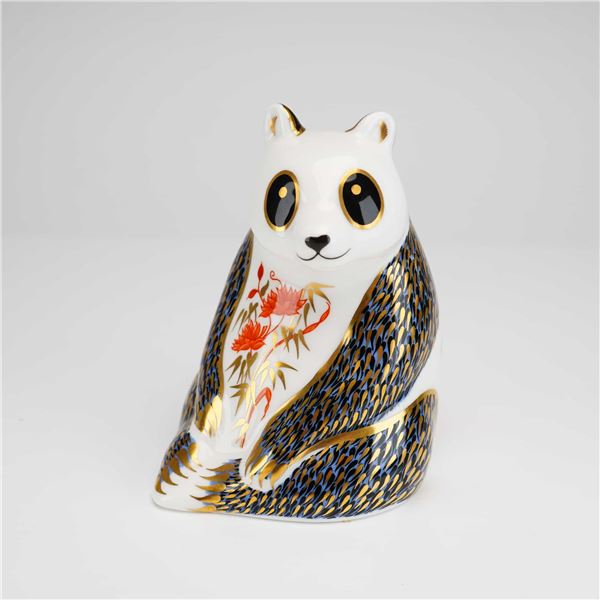 Royal Crown Derby Bone China Imari Paperweight, Panda