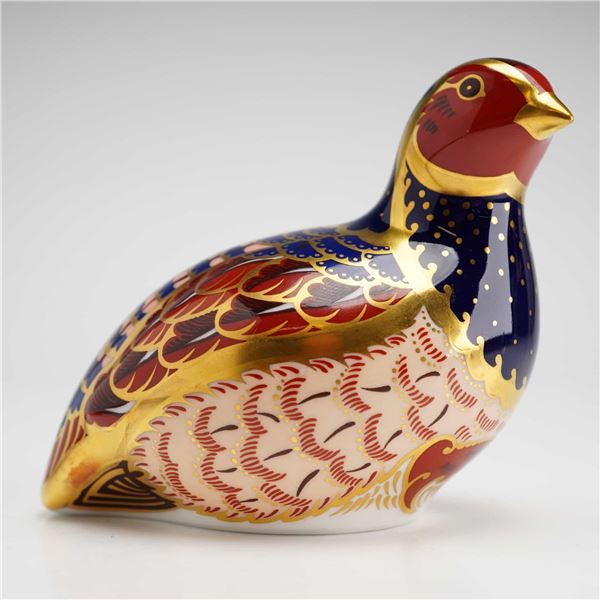 Royal Crown Derby Paperweight, Partridge
