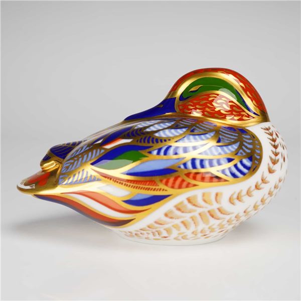 Royal Crown Derby Paperweight, Teal 21st Anniversary Edition