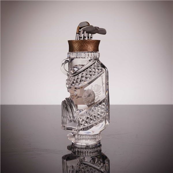 Waterford Crystal 2006 Ryder Cup Commemorative Golf Bag Sculpture